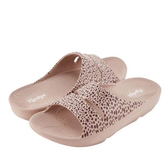 FLOOPI Leopard Sandals Flip Flops Comfort Slide Size 9 BRAND NEW - Picture 2 of 12